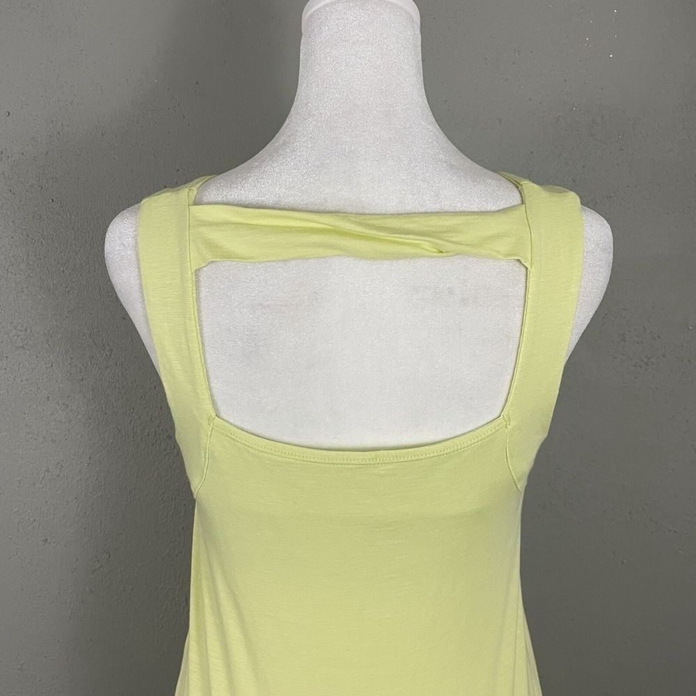 Horny Toad Lime Green Cutout Back Dress Boho Cottagecore Coastal Small - Picture 11 of 13